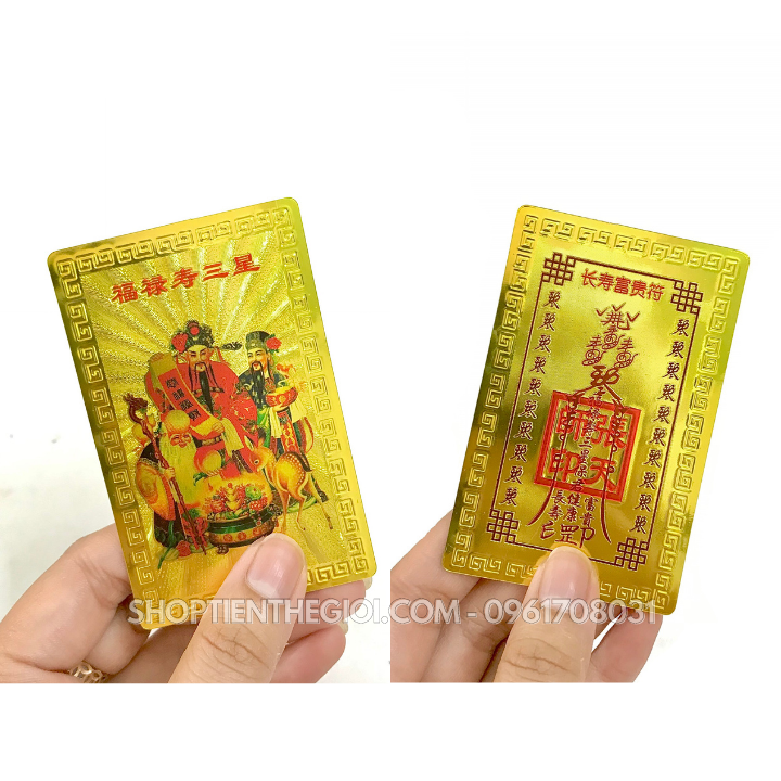 Thẻ Kim Bài Tam Đa Phúc Lộc Thọ